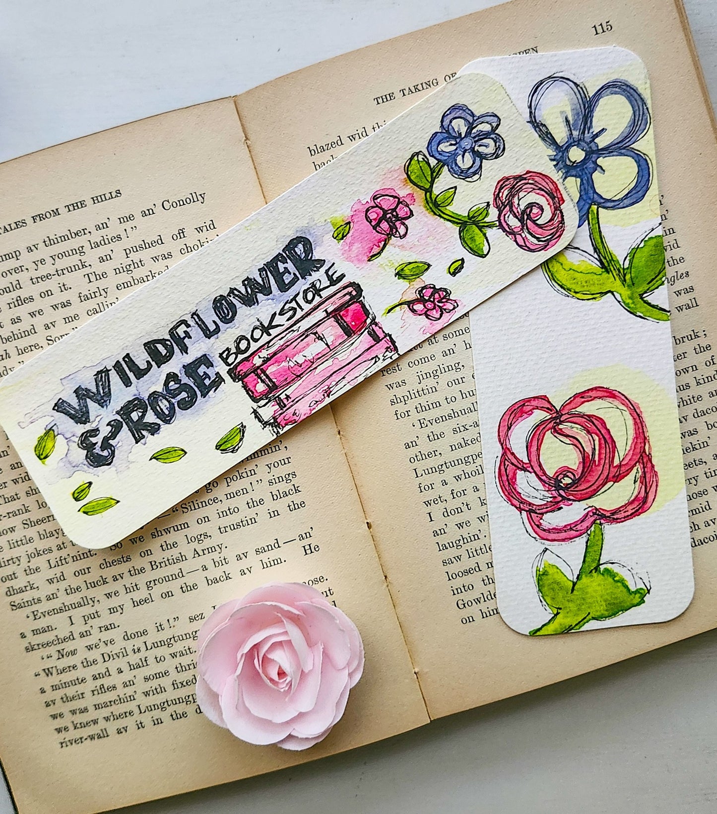 Watercolor Bookmark Print by Amanda Broyles Art