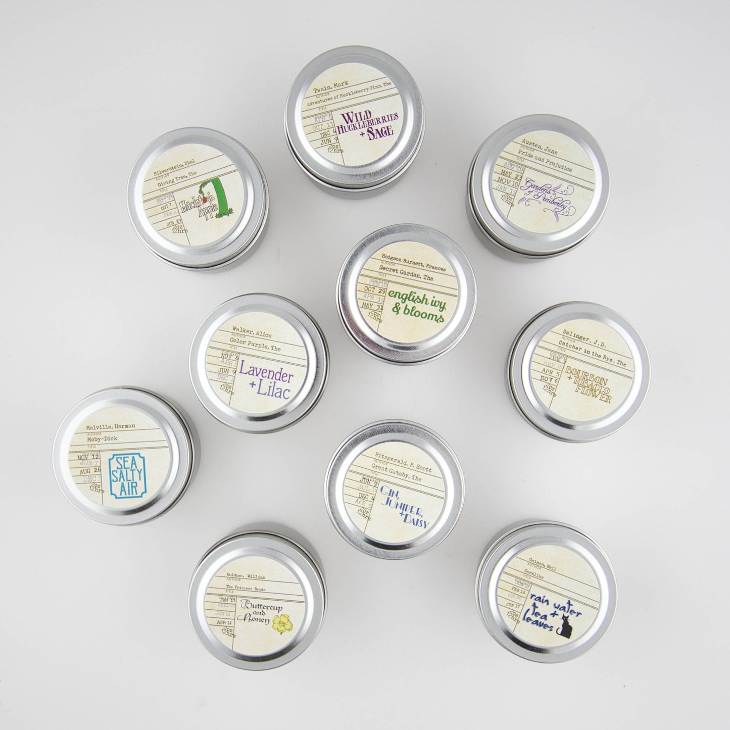 Mini Tin Book Candle
