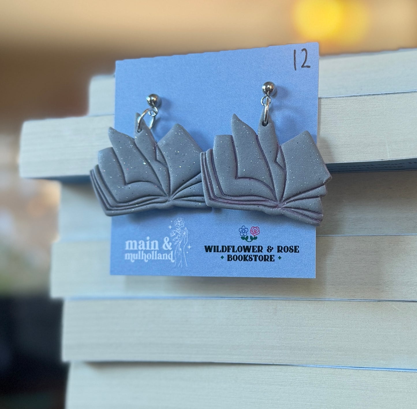 Open Book Earring Set by Main & Mulholland